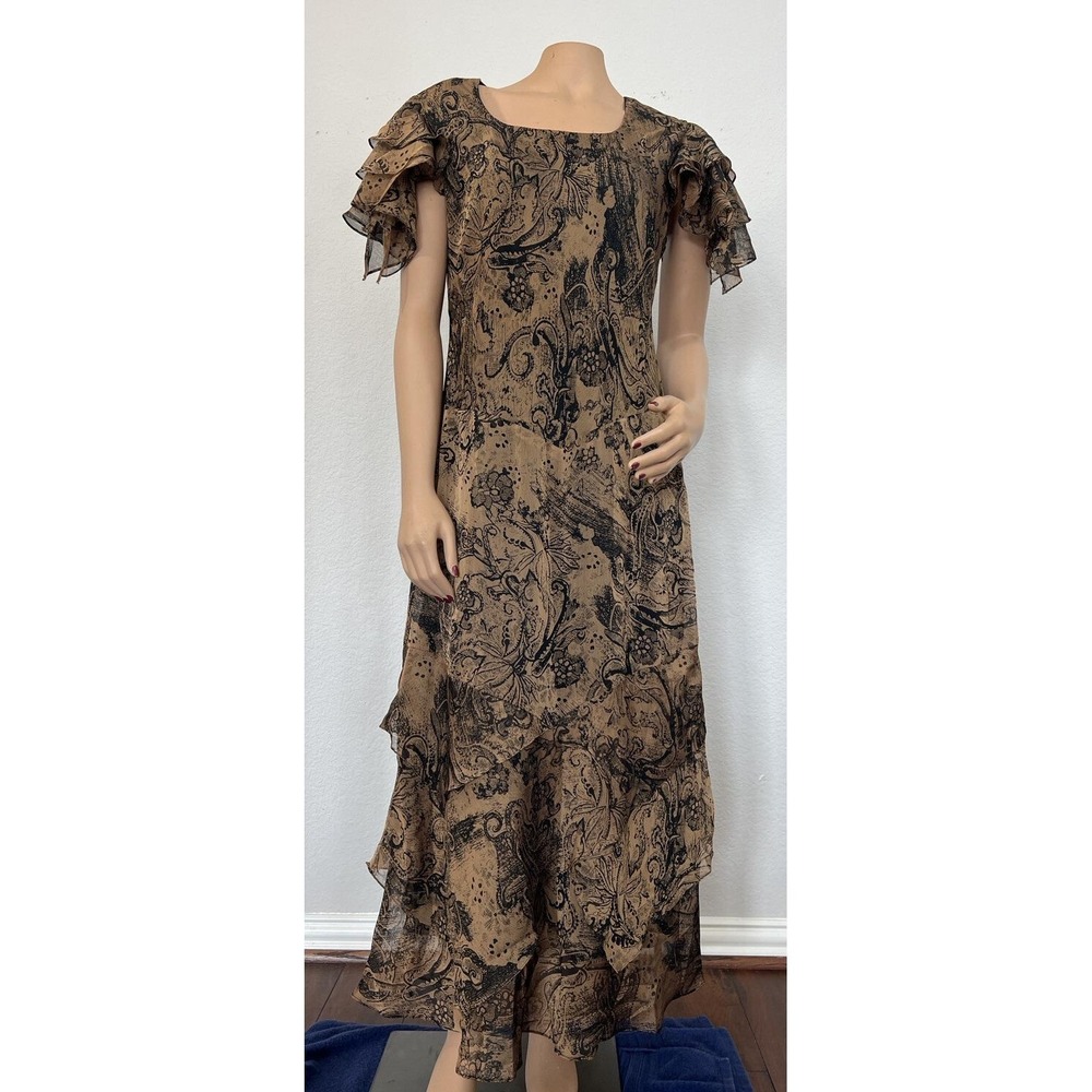 Vintage Mary McFadden Collection Gown Dress Size 12